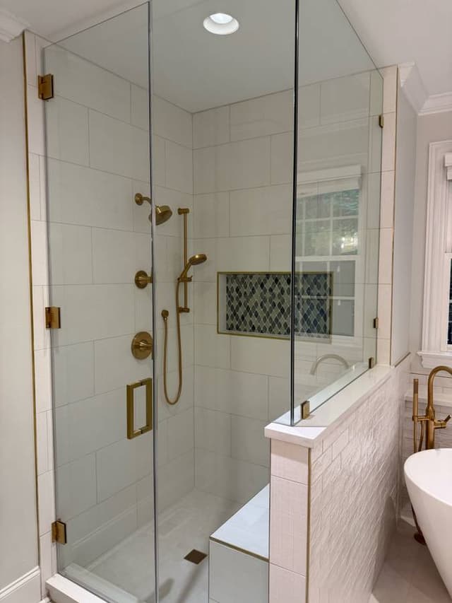 shower updated with luxury fixtures by midwest bath and shower remodeled in minneapolis minnesota